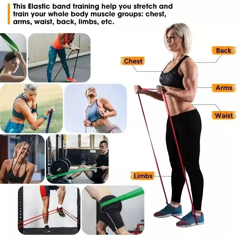 5~120lbs Fitness Resistance Band